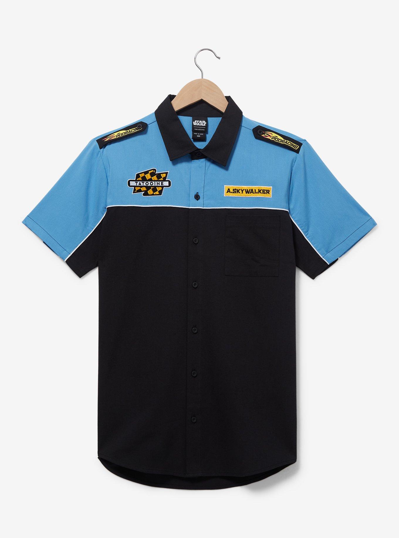 Star Wars Skywalker Podracing Mechanic Polo - BoxLunch Exclusive, BLACK, hi-res