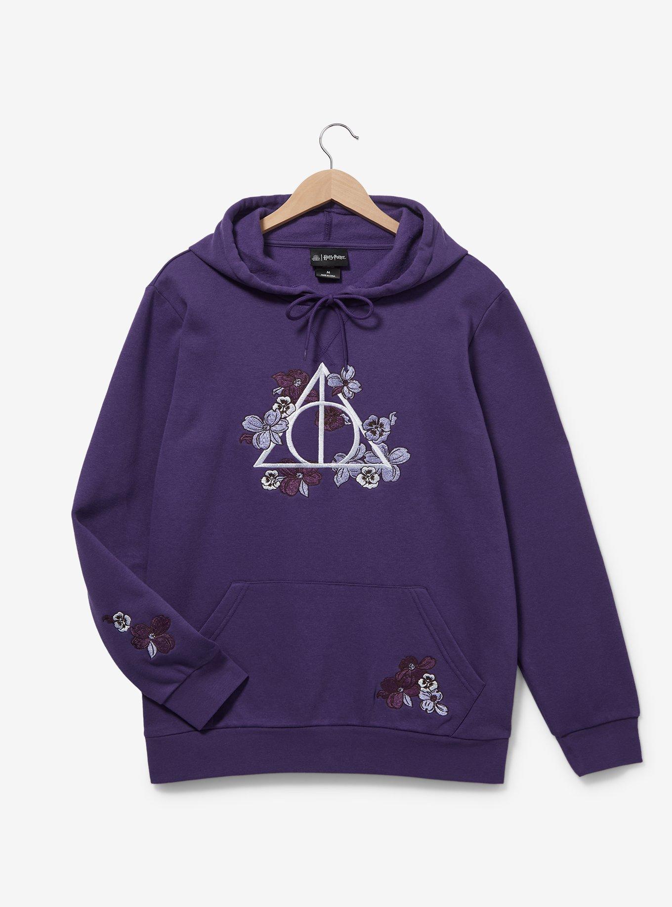 Harry Potter Floral Deathly Hallows Hoodie BoxLunch Exclusive BoxLunch