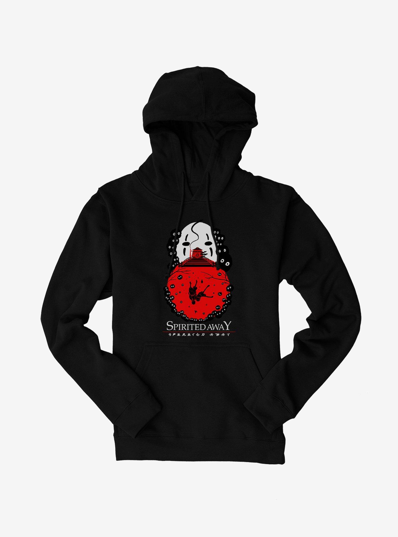 Studio Ghibli Spirited Away Falling Deeper Hoodie, BLACK, hi-res