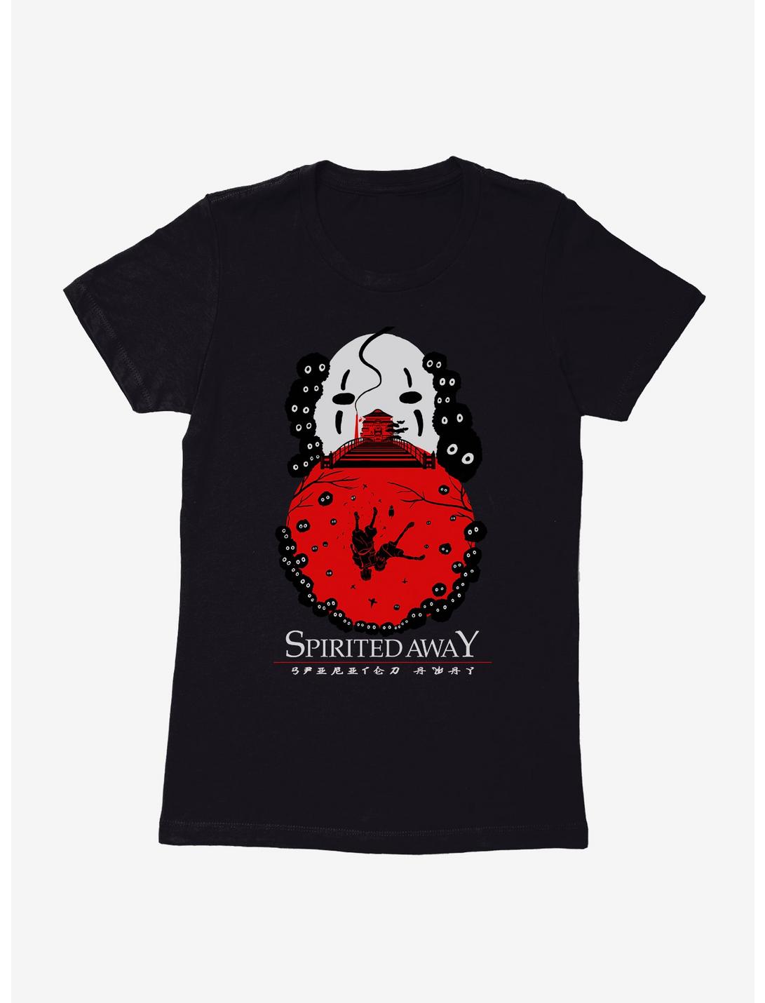 Studio Ghibli Spirited Away Falling Deeper Womens T-Shirt, BLACK, hi-res