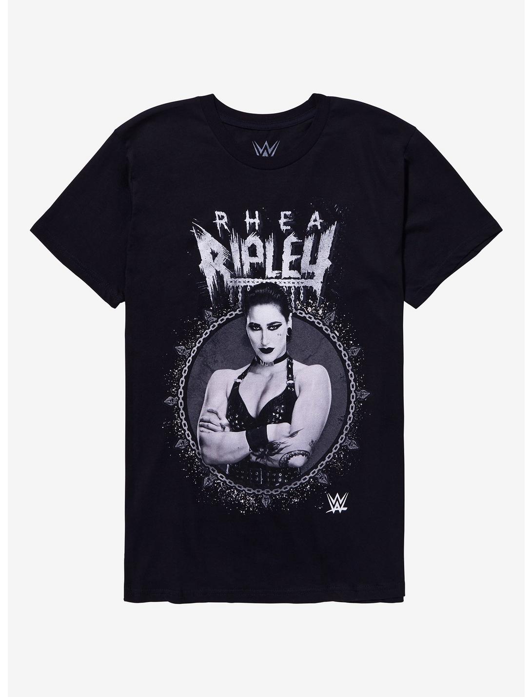 WWE Rhea Ripley Portrait T-Shirt, BLACK, hi-res