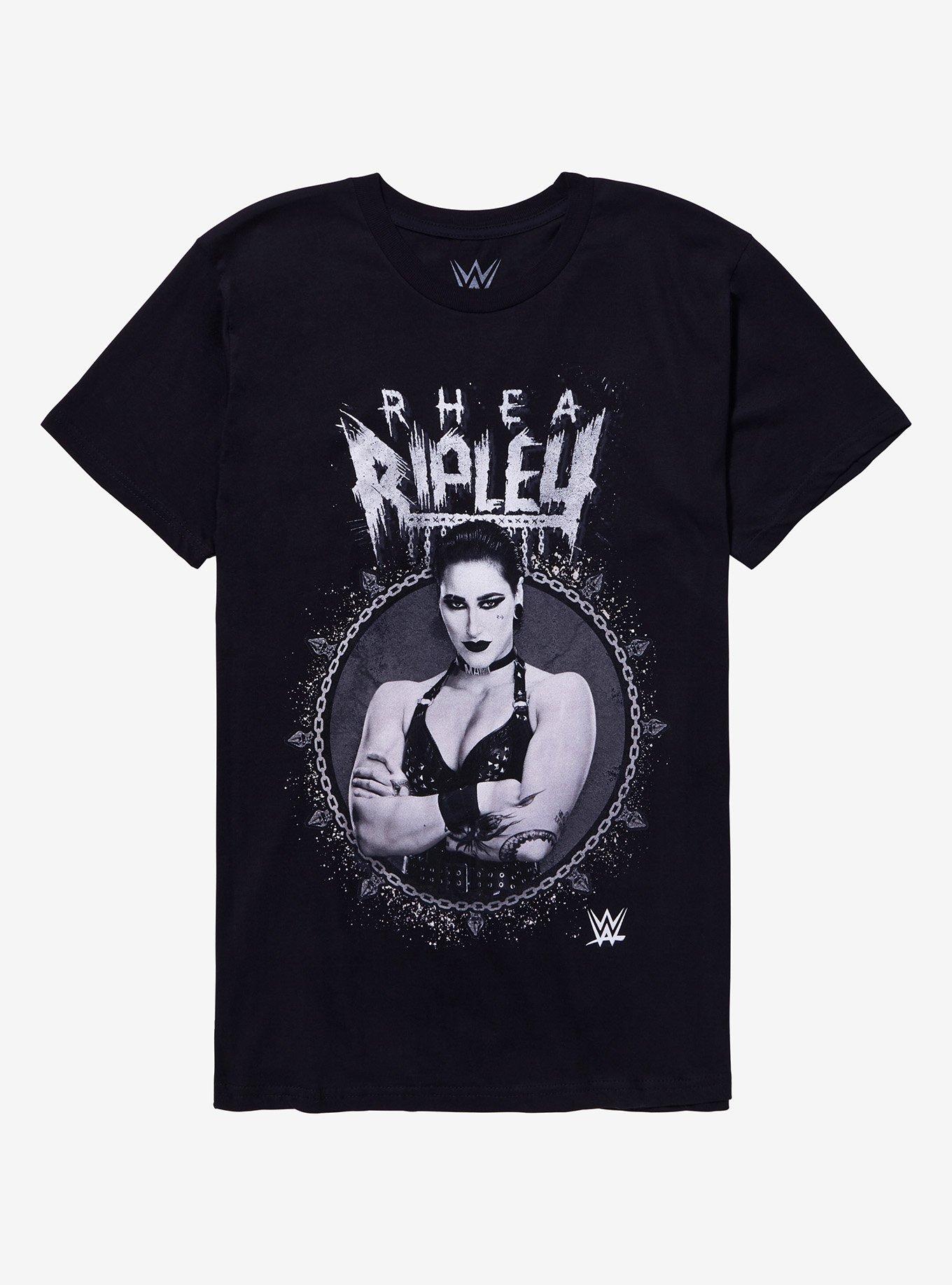 WWE Rhea Ripley Portrait T-Shirt, BLACK, hi-res