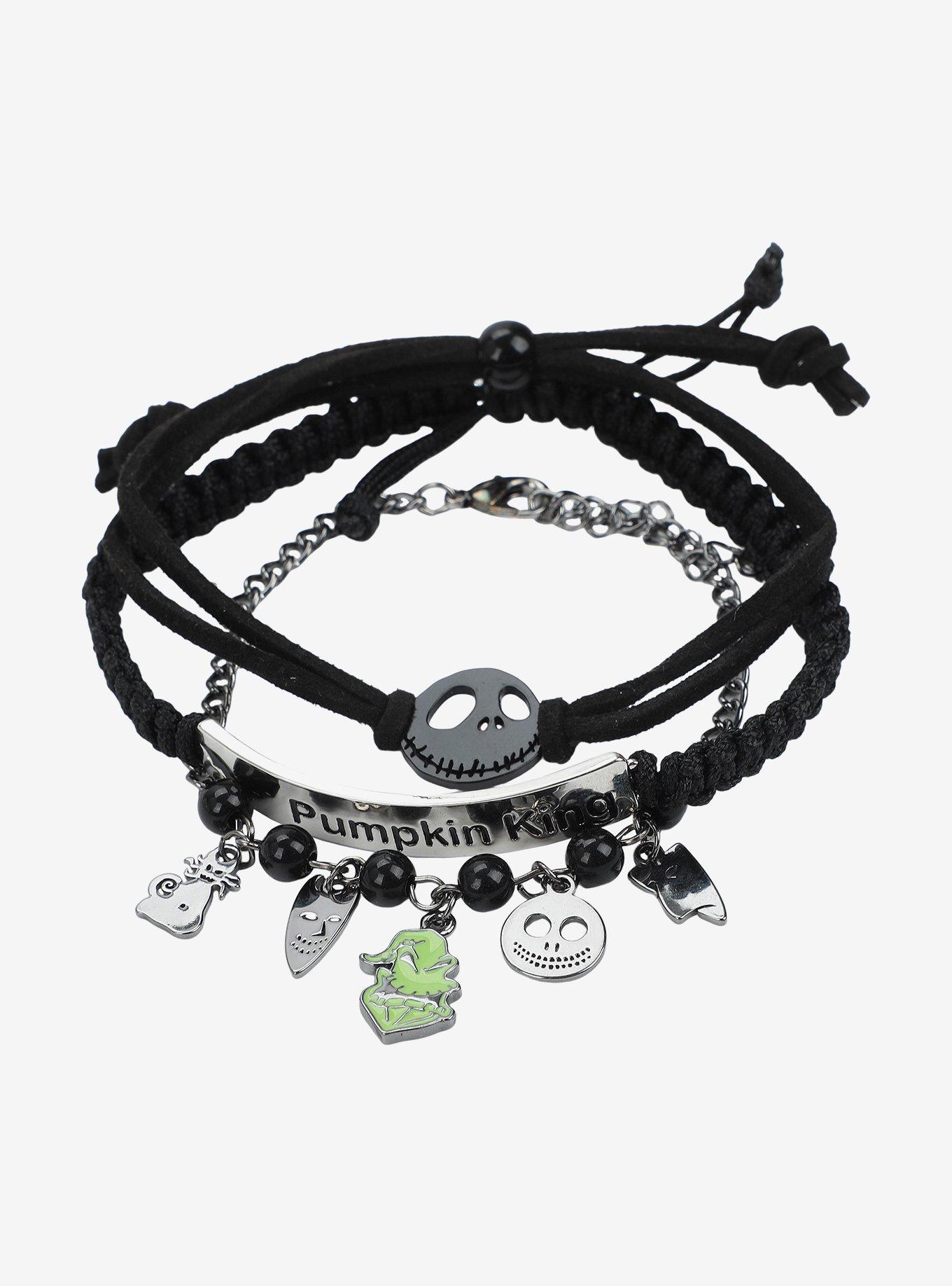 The Nightmare Before Christmas Jack & Oogie Boogie Bracelet Set, , hi-res