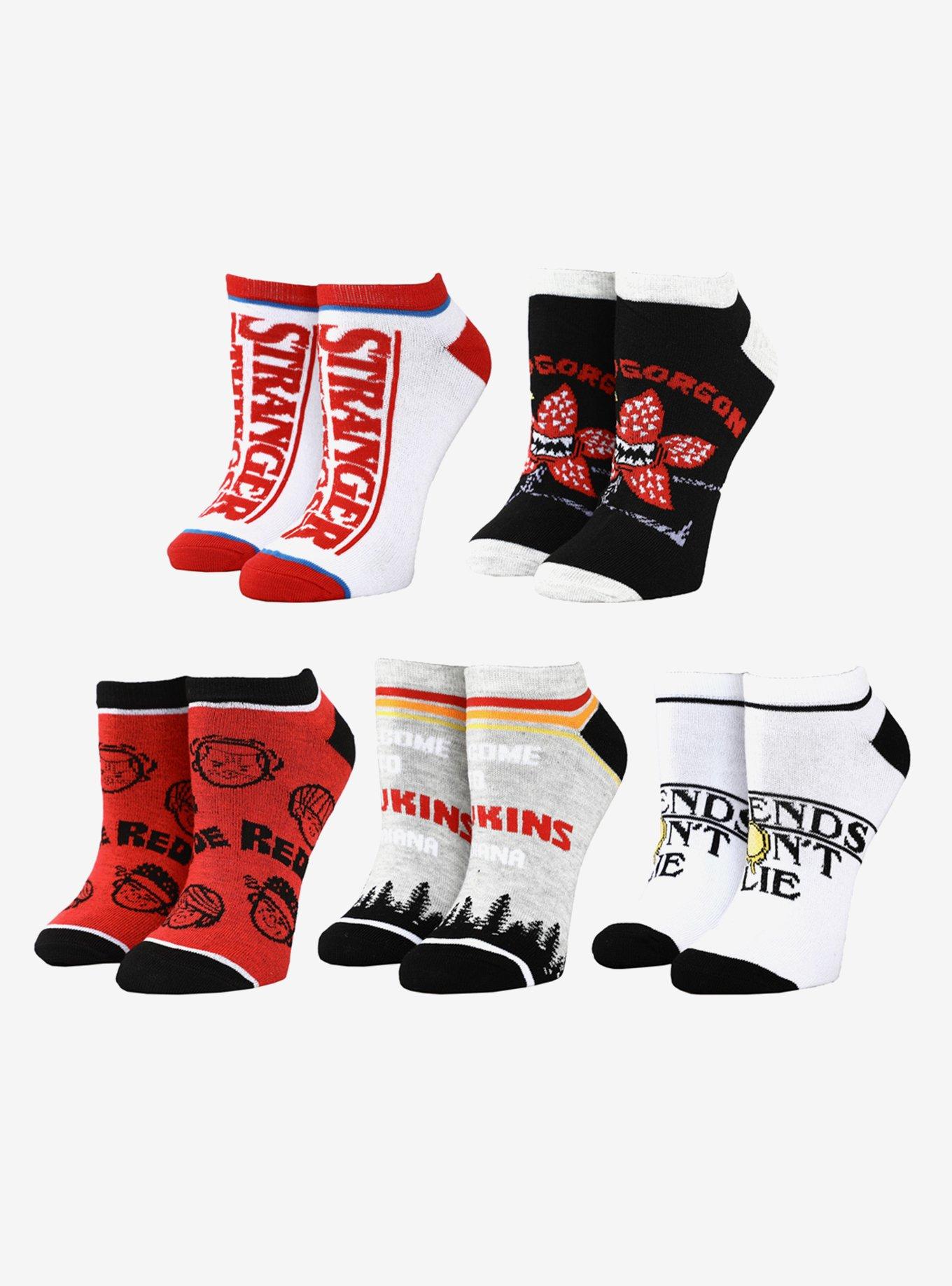 Stranger Things Icons Ankle Socks 5-Pack - Entertainment Earth