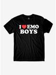 I Heart Emo Boys T-Shirt By Danny Duncan, BLACK, hi-res