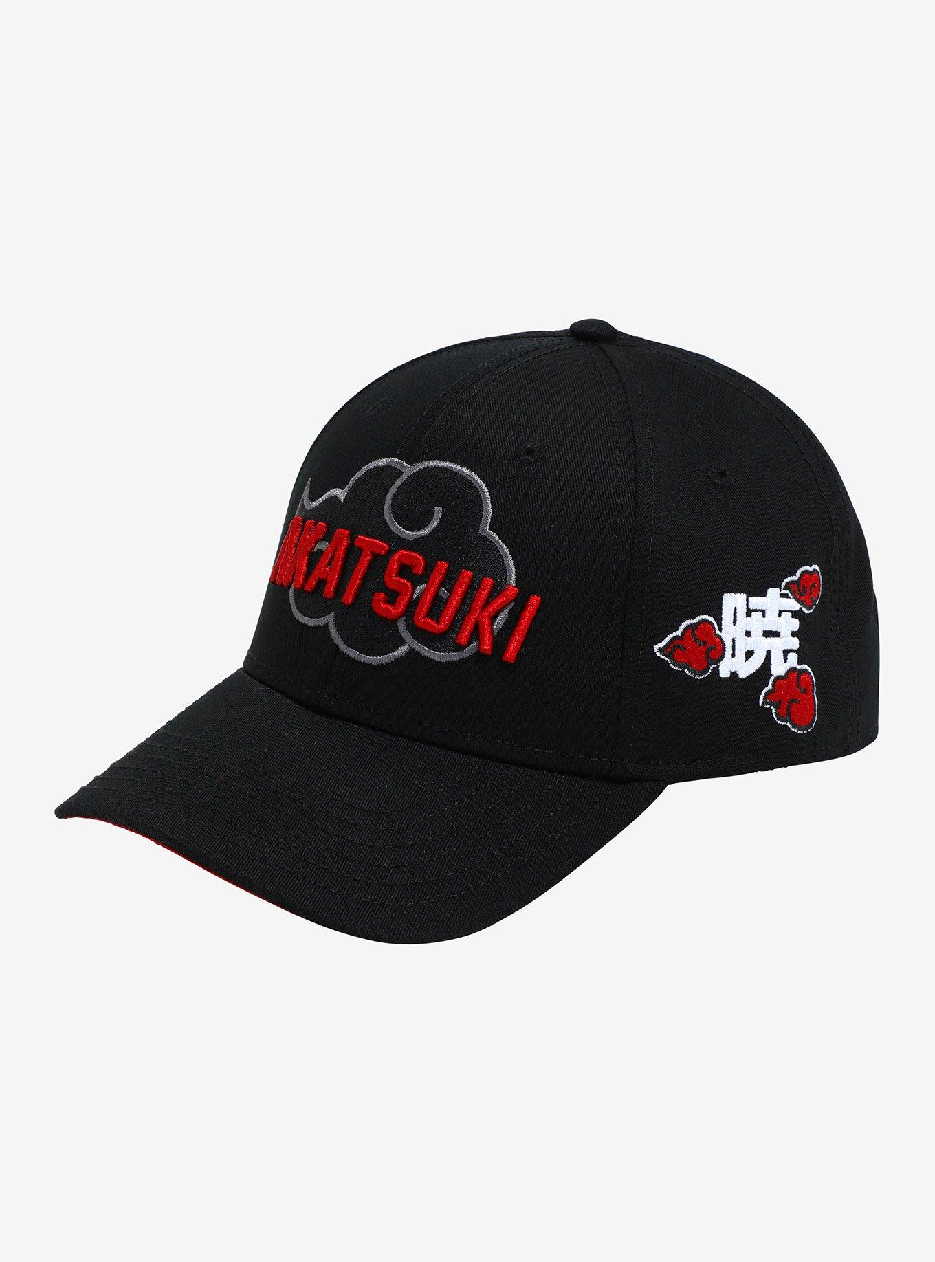 Hot Topic Naruto Shippuden Akatsuki Embroidered Snapback Hat Hamilton