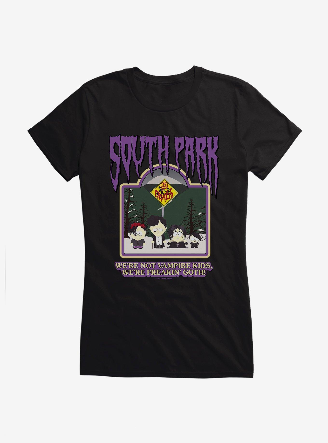 South Park We're Freakin Goth! Girls T-Shirt, BLACK, hi-res