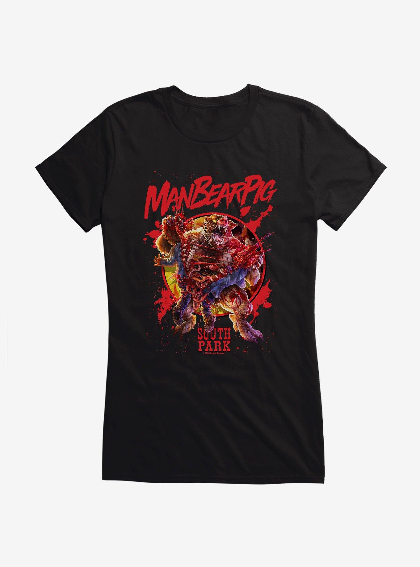 South Park ManBearPig Girls T-Shirt, BLACK, hi-res