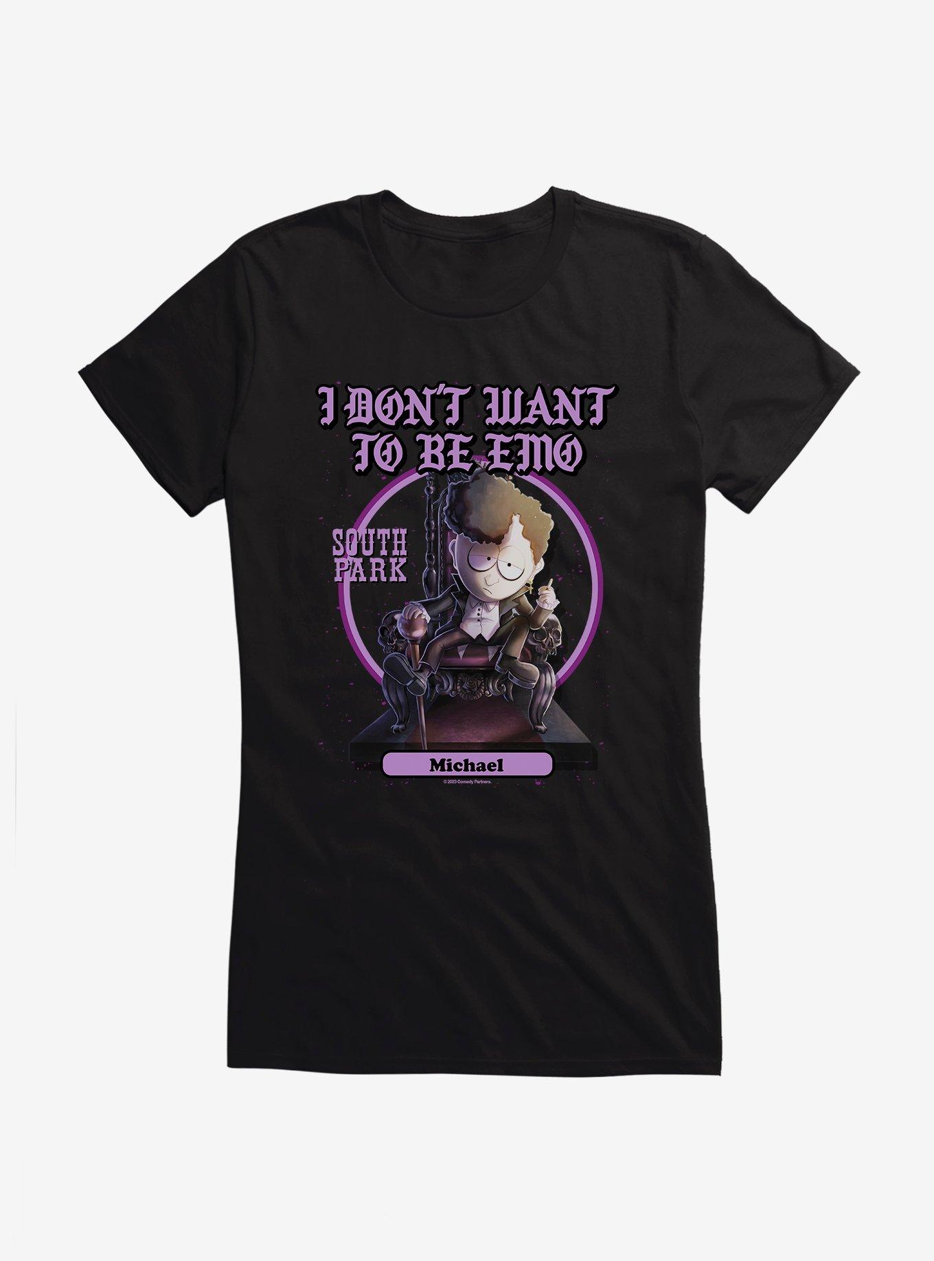 South Park I Don't Want To Be Emo Girls T-Shirt, BLACK, hi-res