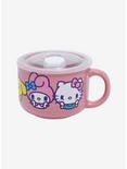 Hello Kitty And Friends Pink Soup Mug With Lid, , hi-res