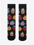 One Piece Devil Fruit Allover Print Crew Socks - BoxLunch Exclusive, , hi-res