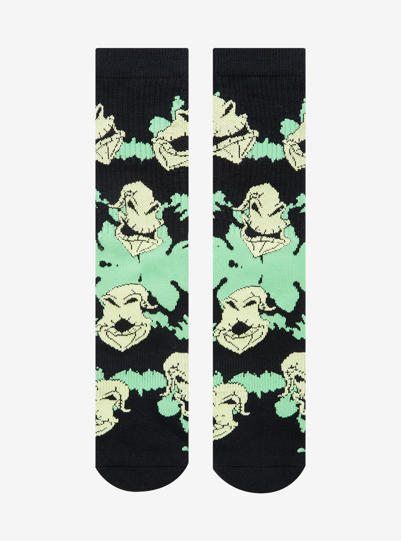 Disney The Nightmare Before Christmas Oogie Boogie Tie-Dye Allover Print Crew Socks - BoxLunch Exclusive, , hi-res