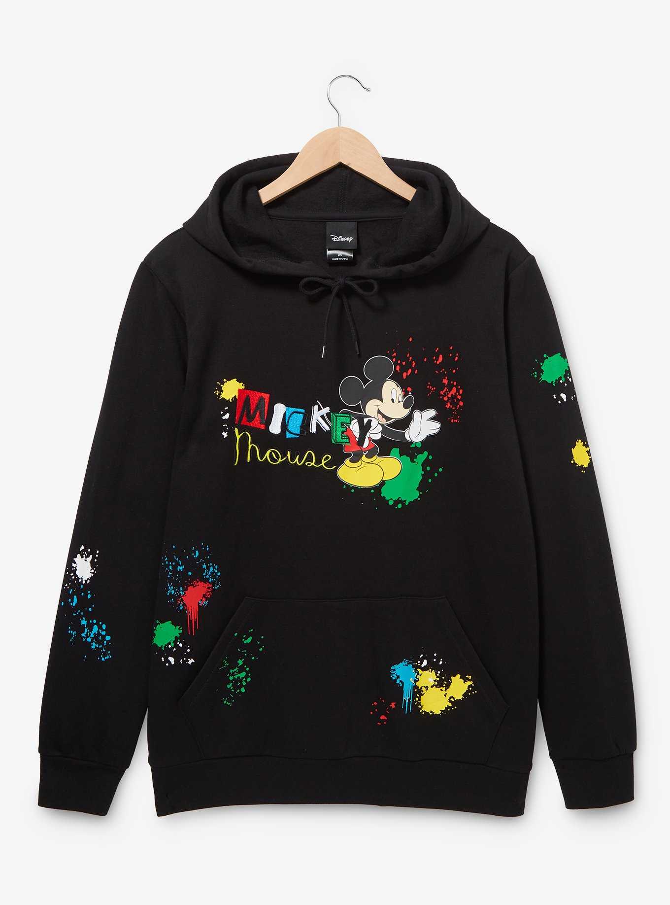 Disney Mickey Mouse Paint Splatter Hoodie - BoxLunch Exclusive, , hi-res