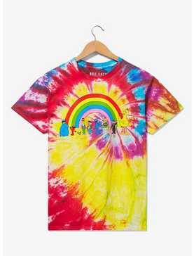 Sesame Street Group Portrait Rainbow Tie-Dye T-Shirt - BoxLunch Exclusive, , hi-res