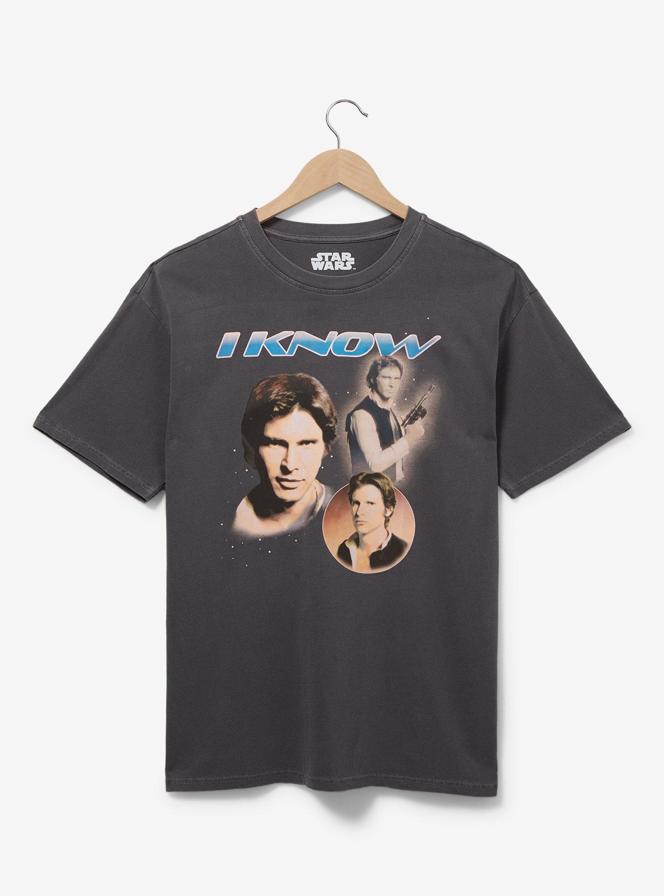 Star Wars Han Solo Couples T-Shirt - BoxLunch Exclusive, BLACK, hi-res