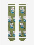 Adventure Time Finn Sitting Allover Print Crew Socks - BoxLunch Exclusive , , hi-res