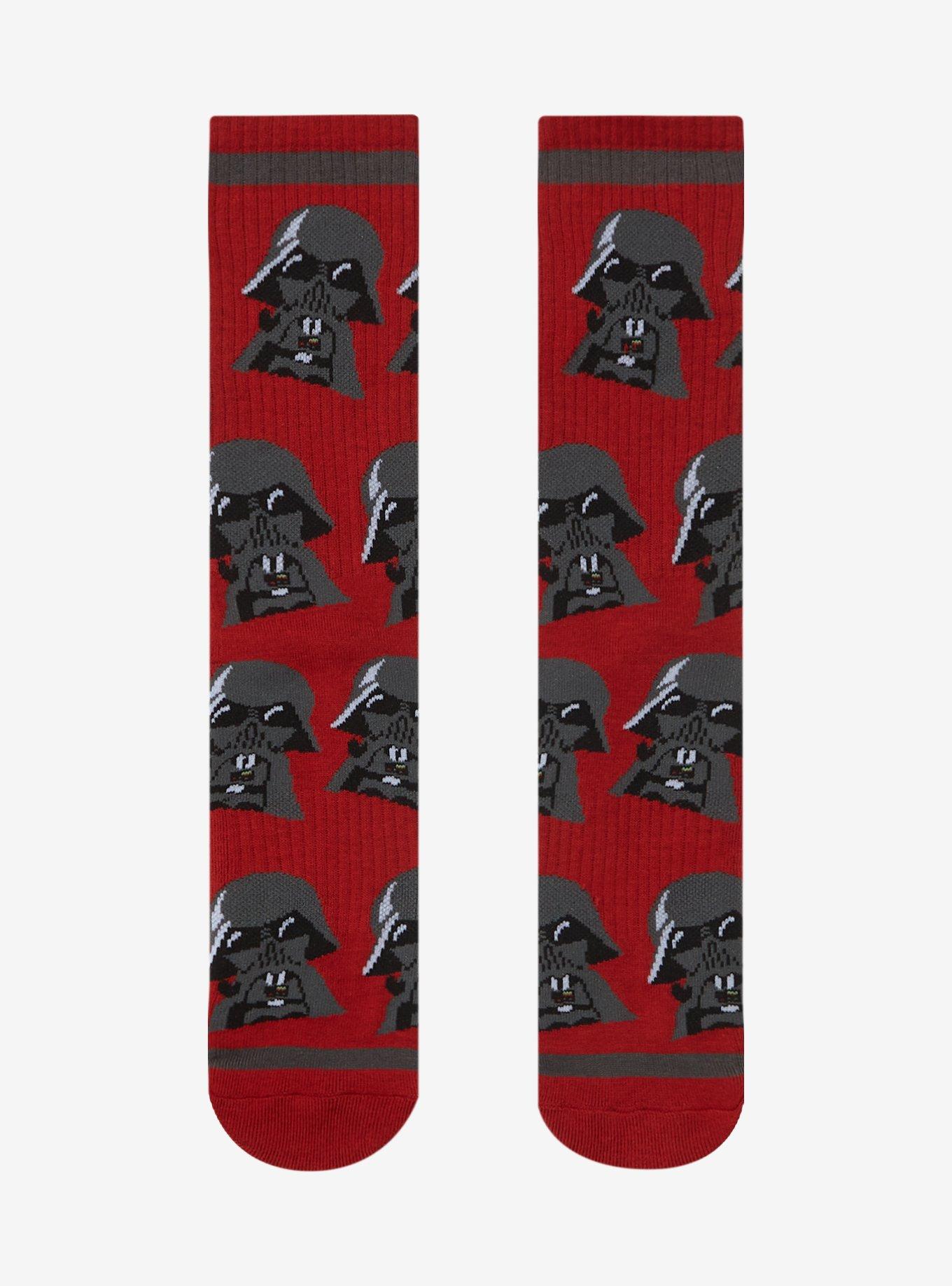 Star Wars Darth Vader Allover Print Crew Socks - BoxLunch Exclusive, , hi-res