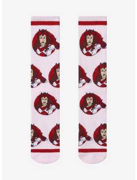 Marvel The Scarlet Witch Allover Print Crew Socks - BoxLunch Exclusive, , hi-res