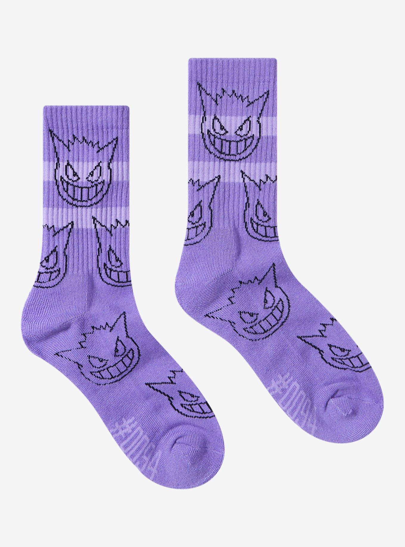 Pokémon Gengar Allover Print Crew Socks - BoxLunch Exclusive