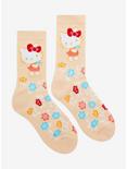 Sanrio Hello Kitty Floral Allover Print Crew Socks - BoxLunch Exclusive, , hi-res