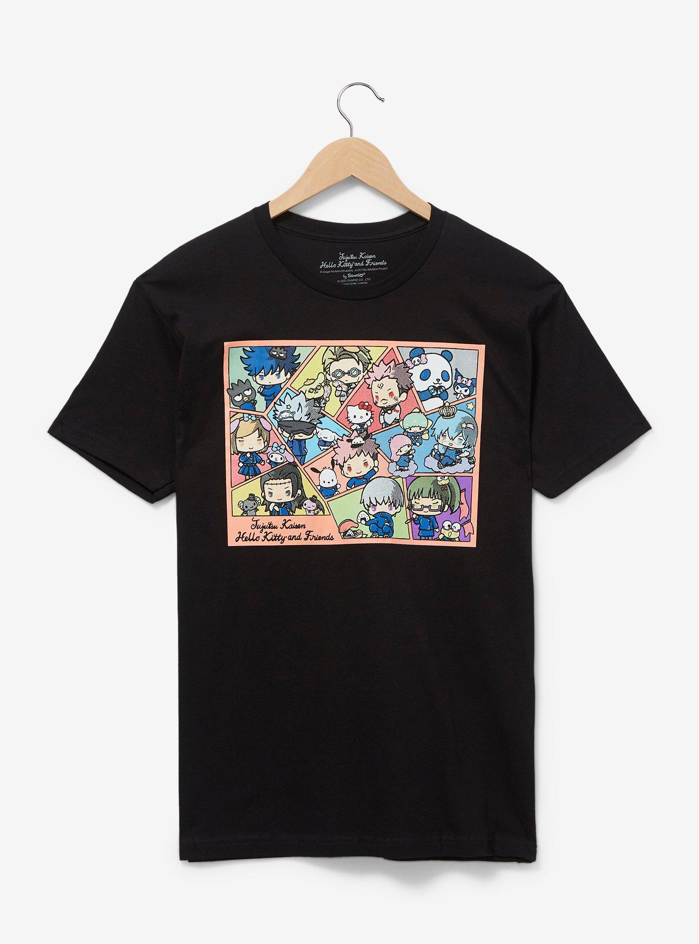 Jujutsu Kaisen x Hello Kitty and Friends Group Portrait T-Shirt ...