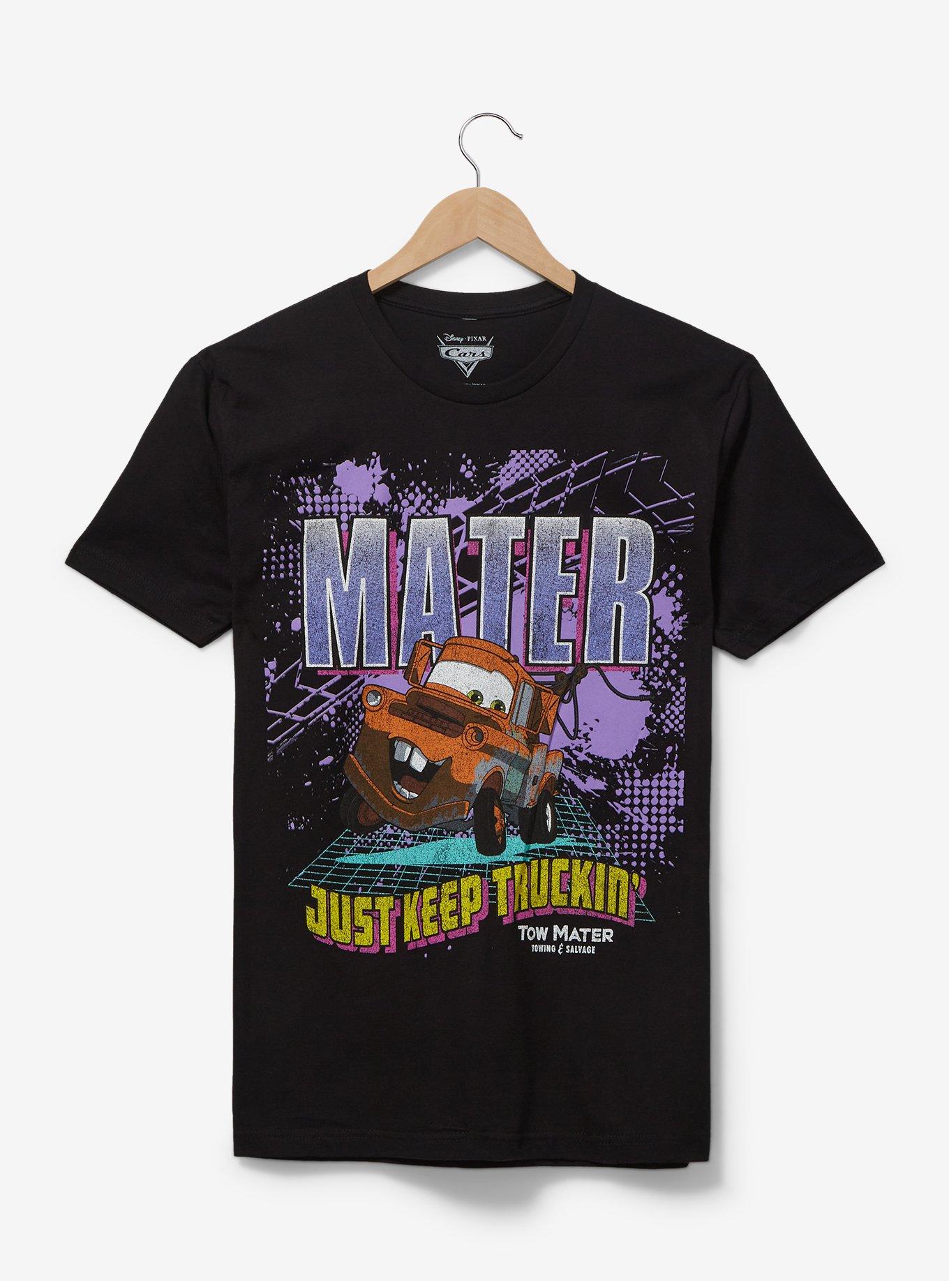 Disney Pixar Cars Mater Portrait T-Shirt - BoxLunch Exclusive, BLACK, hi-res