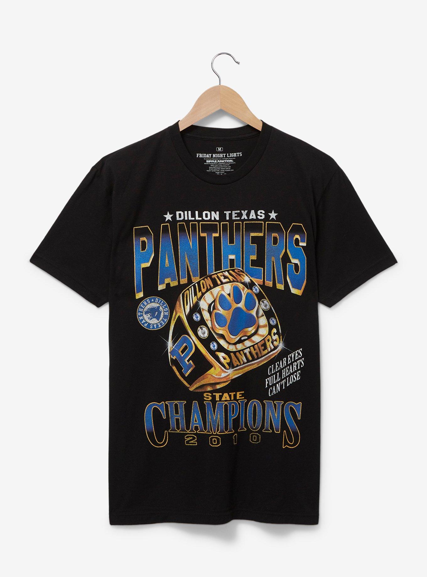 Friday Night Lights Dillon Texas Panthers State Champions T-Shirt - BoxLunch Exclusive, BLACK, hi-res