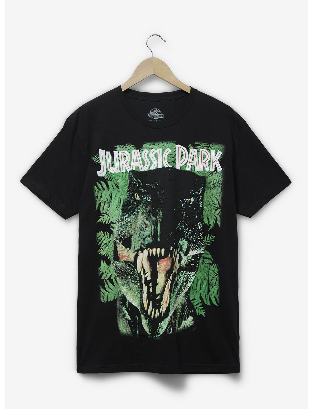 Jurassic Park T-Rex Portrait T-Shirt - BoxLunch Exclusive, BLACK, hi-res