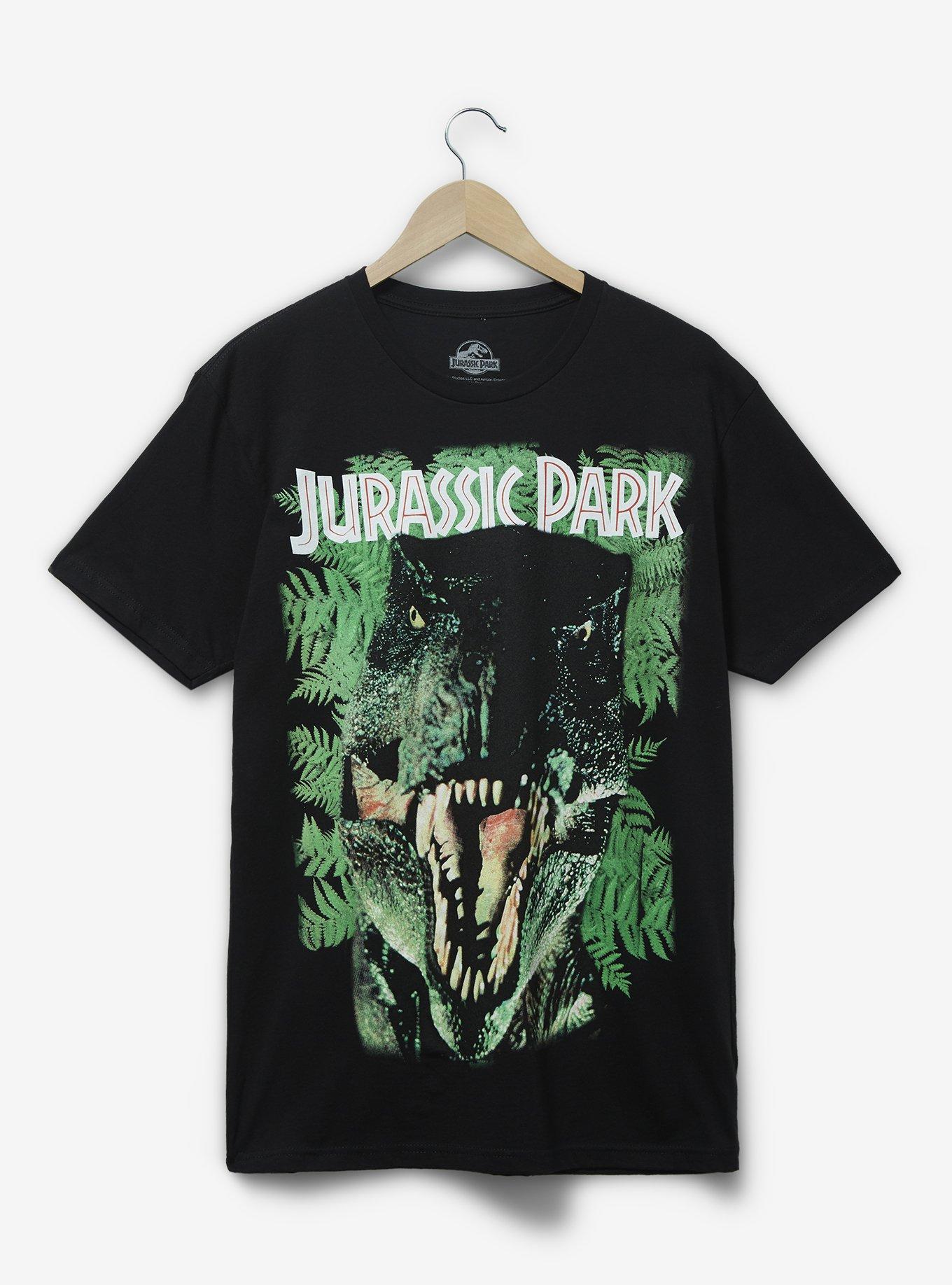 Jurassic Park T-Rex Portrait T-Shirt - BoxLunch Exclusive, BLACK, hi-res