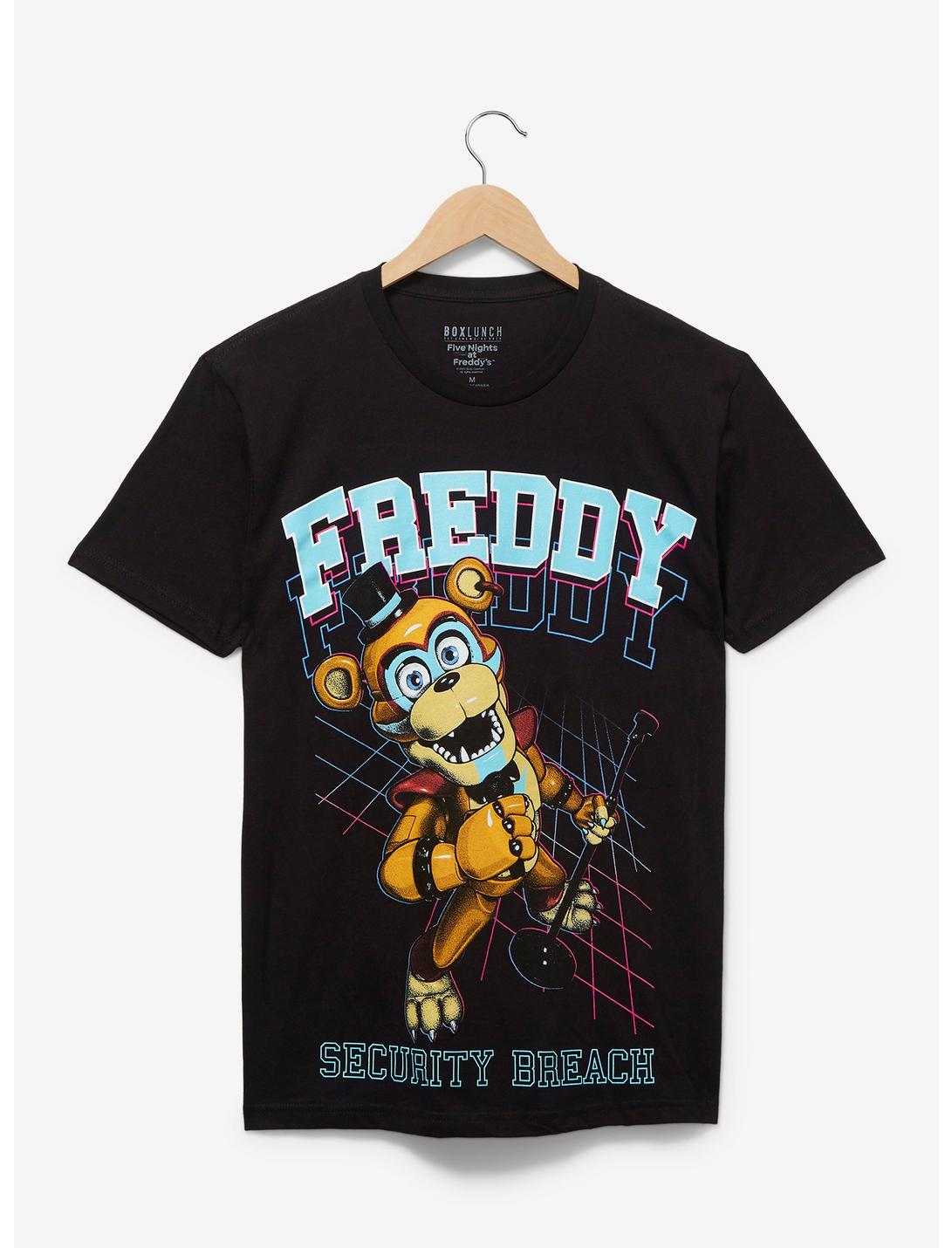 Five Nights at Freddy's: Security Breach Glamrock Freddy Portrait T-Shirt - BoxLunch Exclusive, BLACK, hi-res