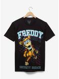Five Nights at Freddy's: Security Breach Glamrock Freddy Portrait T-Shirt - BoxLunch Exclusive, BLACK, hi-res