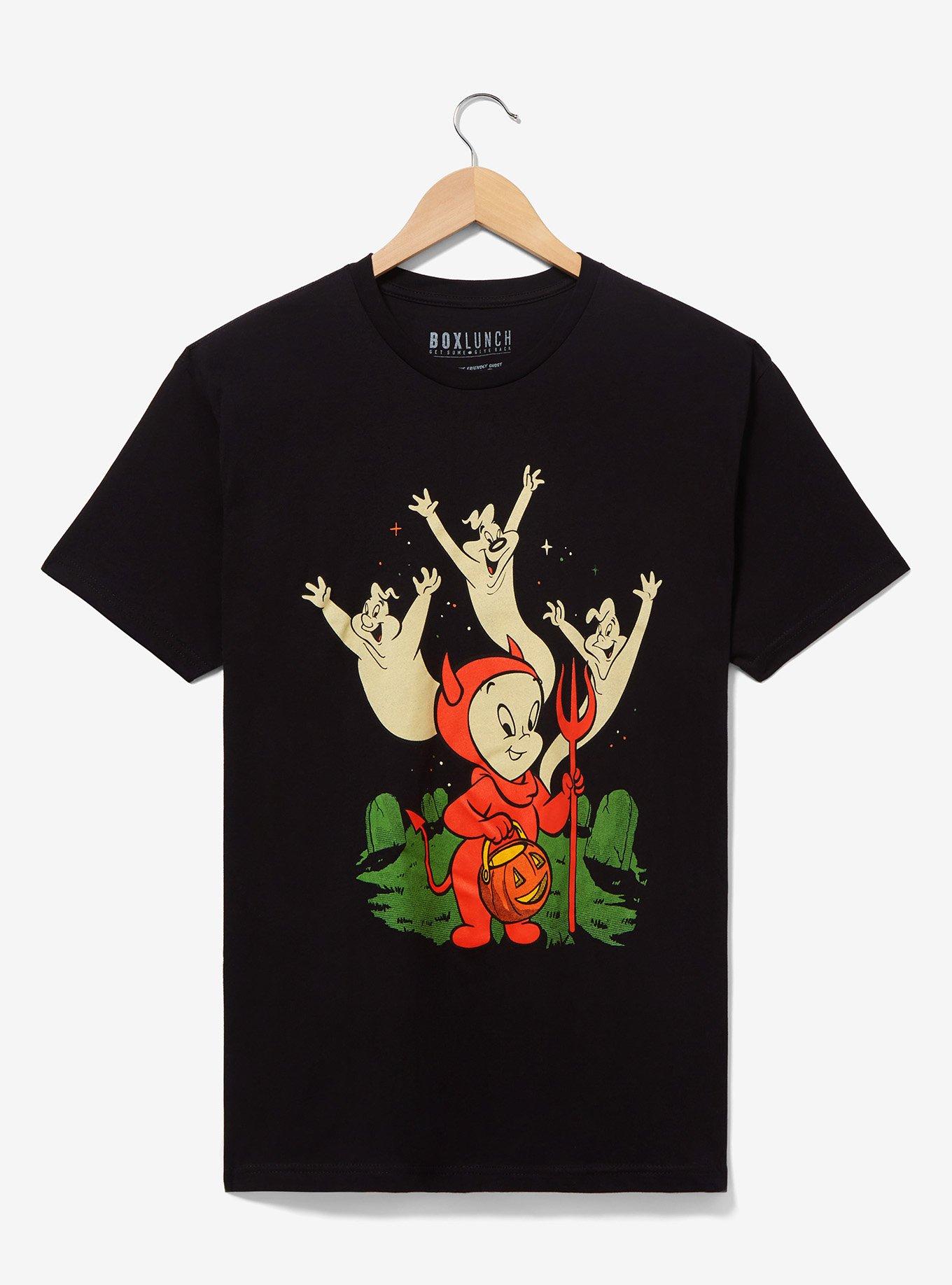 Casper the Friendly Ghost Devil Costume Group Portrait T-Shirt - BoxLunch Exclusive, BLACK, hi-res