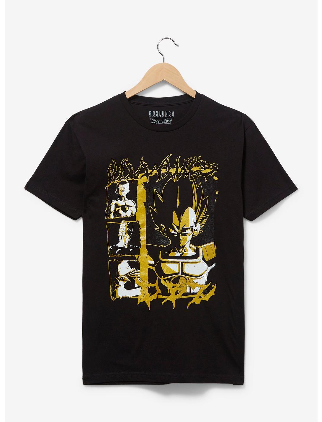 Dragon Ball Z Villains Metallic Portraits T-Shirt - BoxLunch Exclusive, BLACK, hi-res