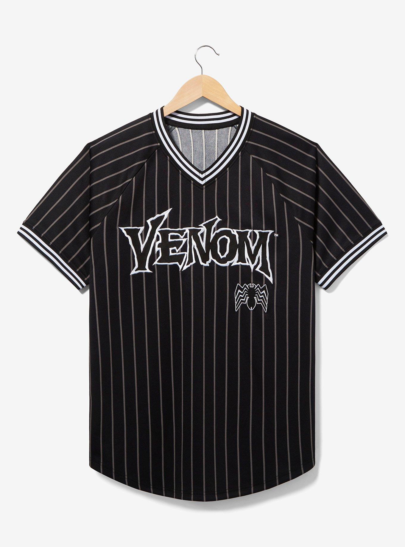 Marvel Venom Striped Batting Jersey - BoxLunch Exclusive, , hi-res