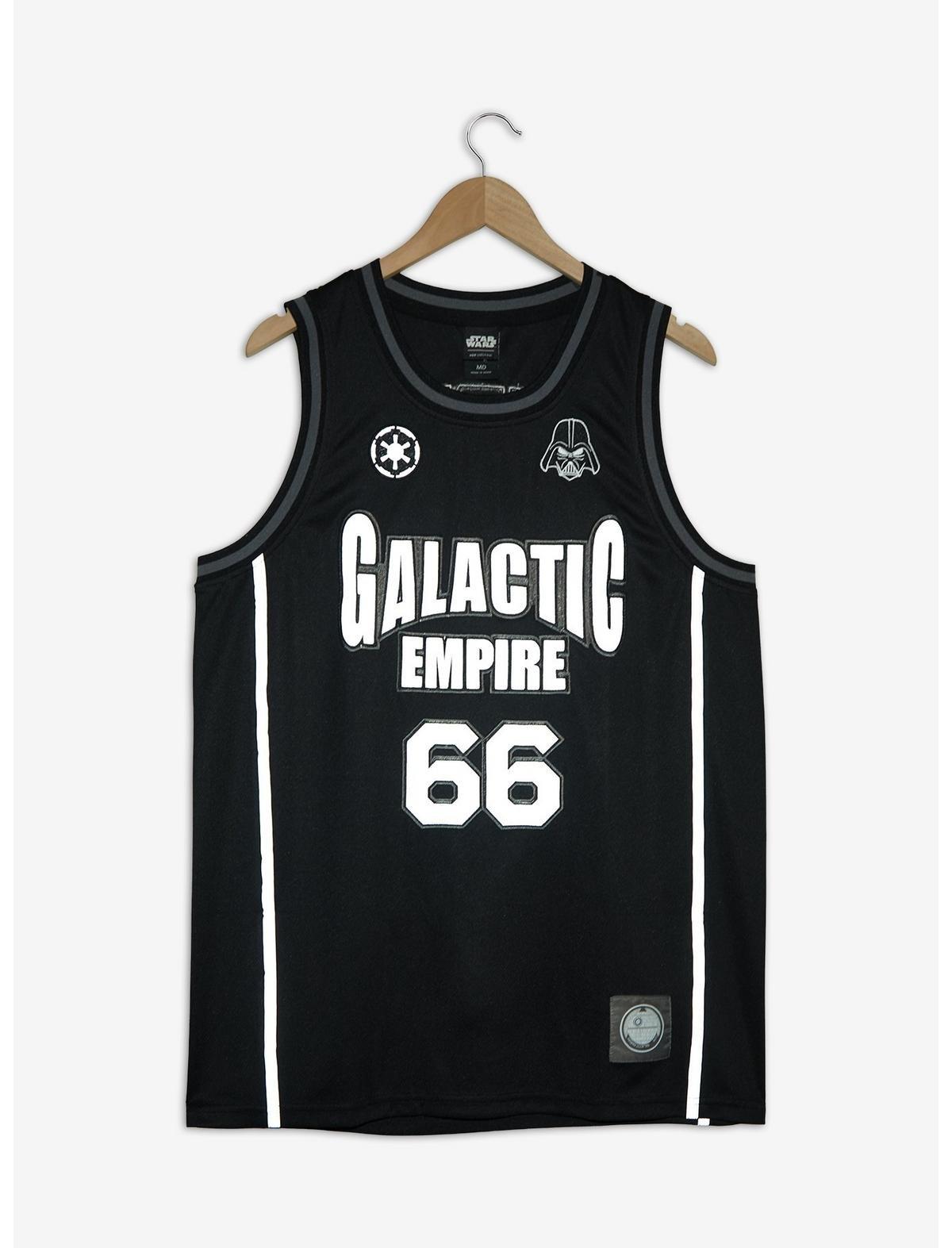 Disney Star Wars Darth Vader Galactic Empire Tank Jersey - BoxLunch Exclusive, BLACK, hi-res