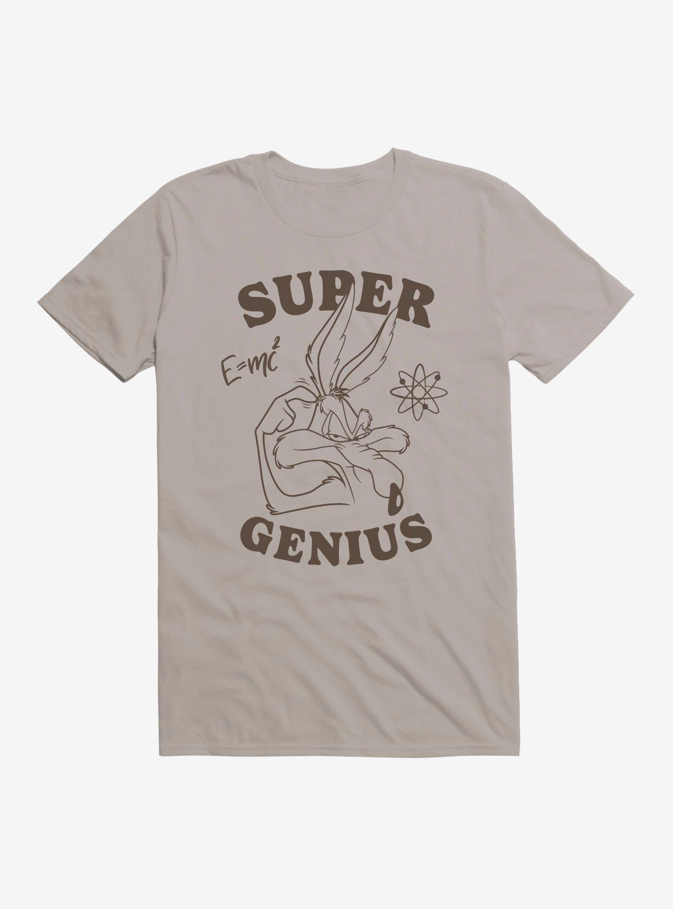 Looney Tunes Wile E. Coyote Super Genius T-Shirt, LIGHT GREY, hi-res