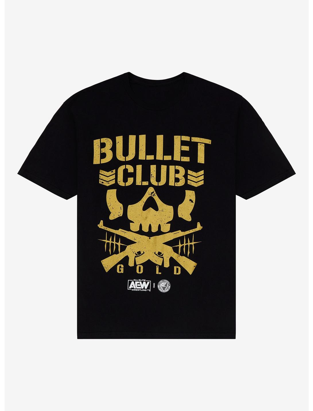 All Elite Wrestling Bullet Club Gold T-Shirt, BLACK, hi-res