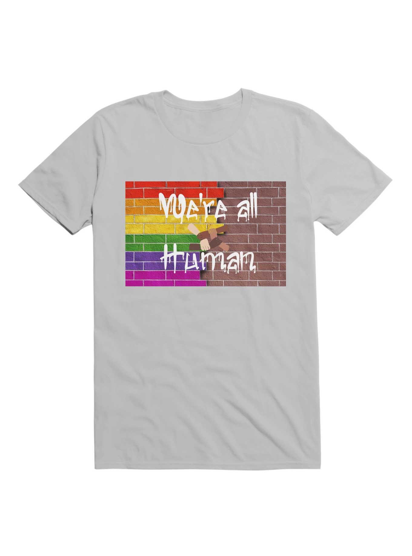 LGBT We're All Human T-Shirt, , hi-res