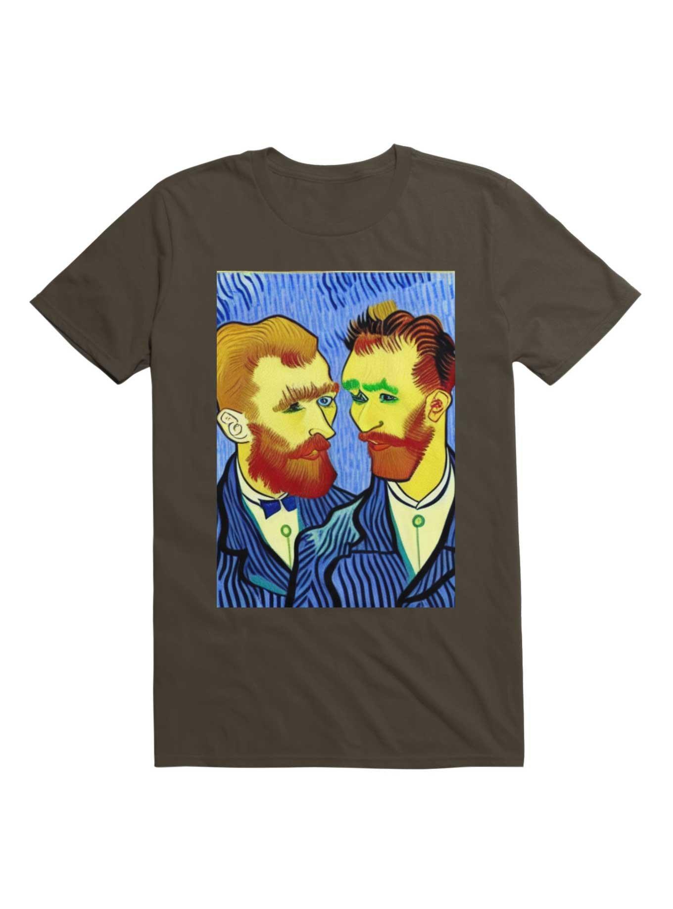 Queer Couple Van Gogh Style T-Shirt, , hi-res