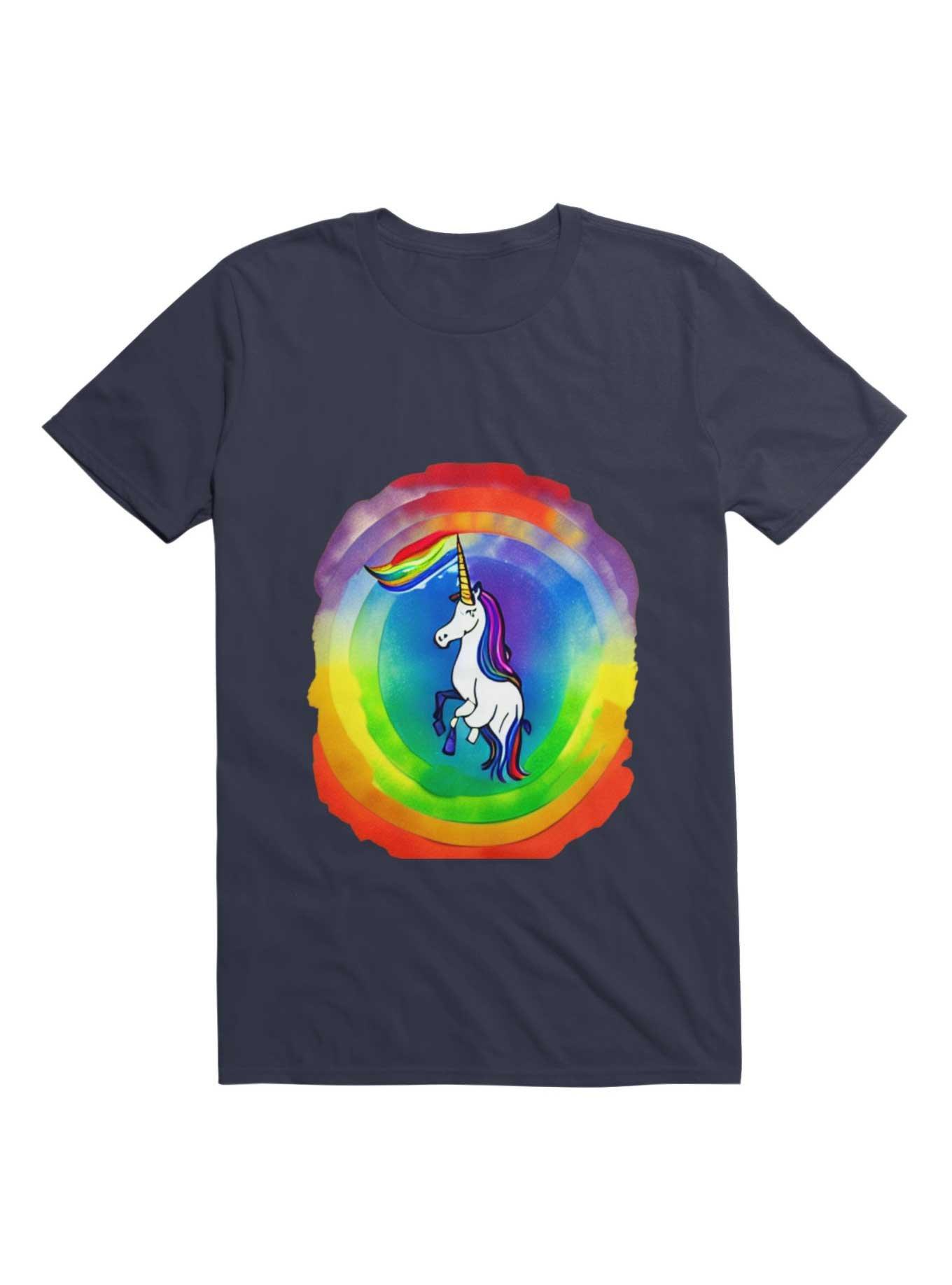 A Rainbow Unicorn In The Style Of Salvador Dali T-Shirt