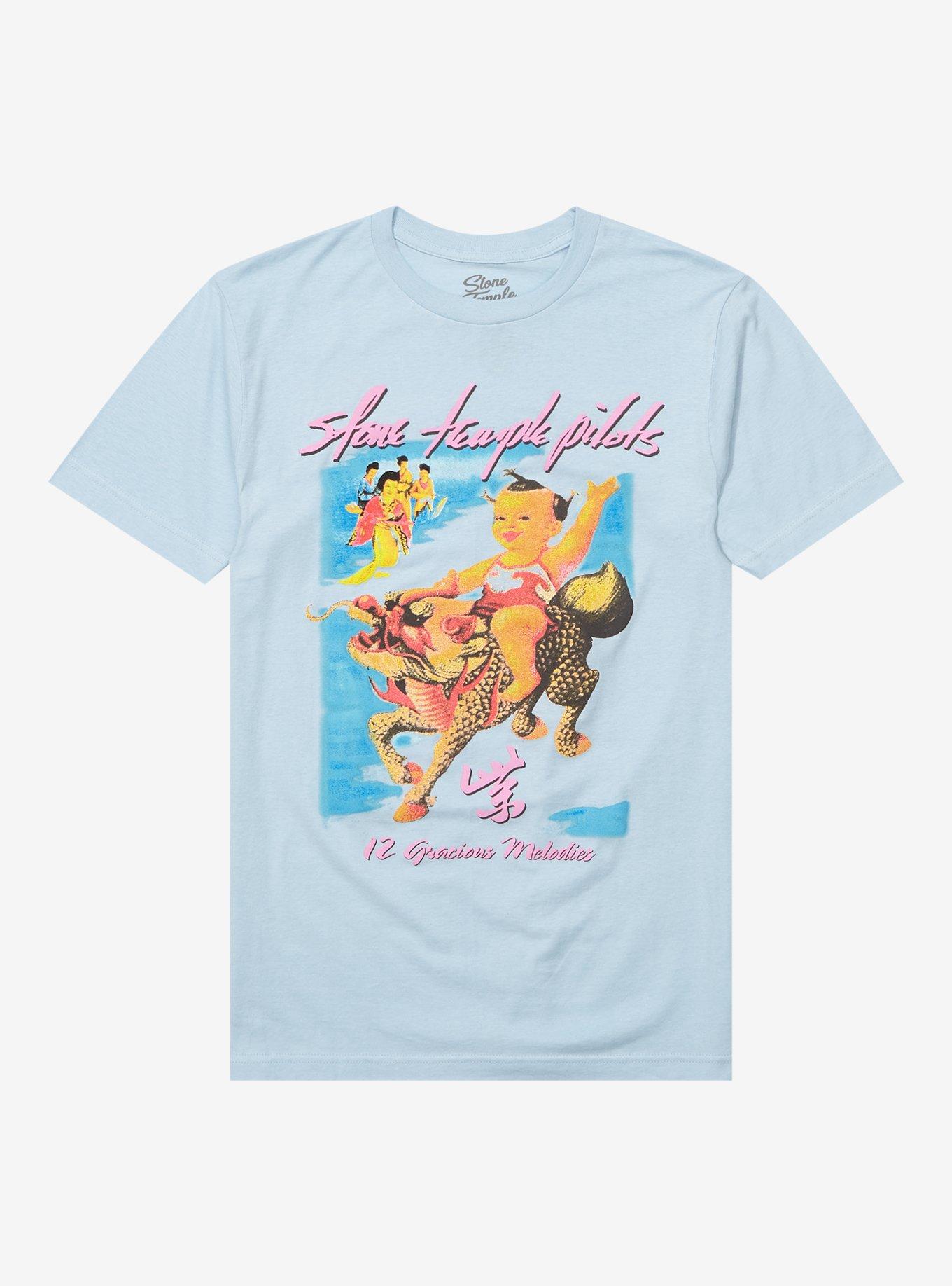 Stone Temple Pilots 12 Gracious Melodies T-Shirt, BABY BLUE, hi-res
