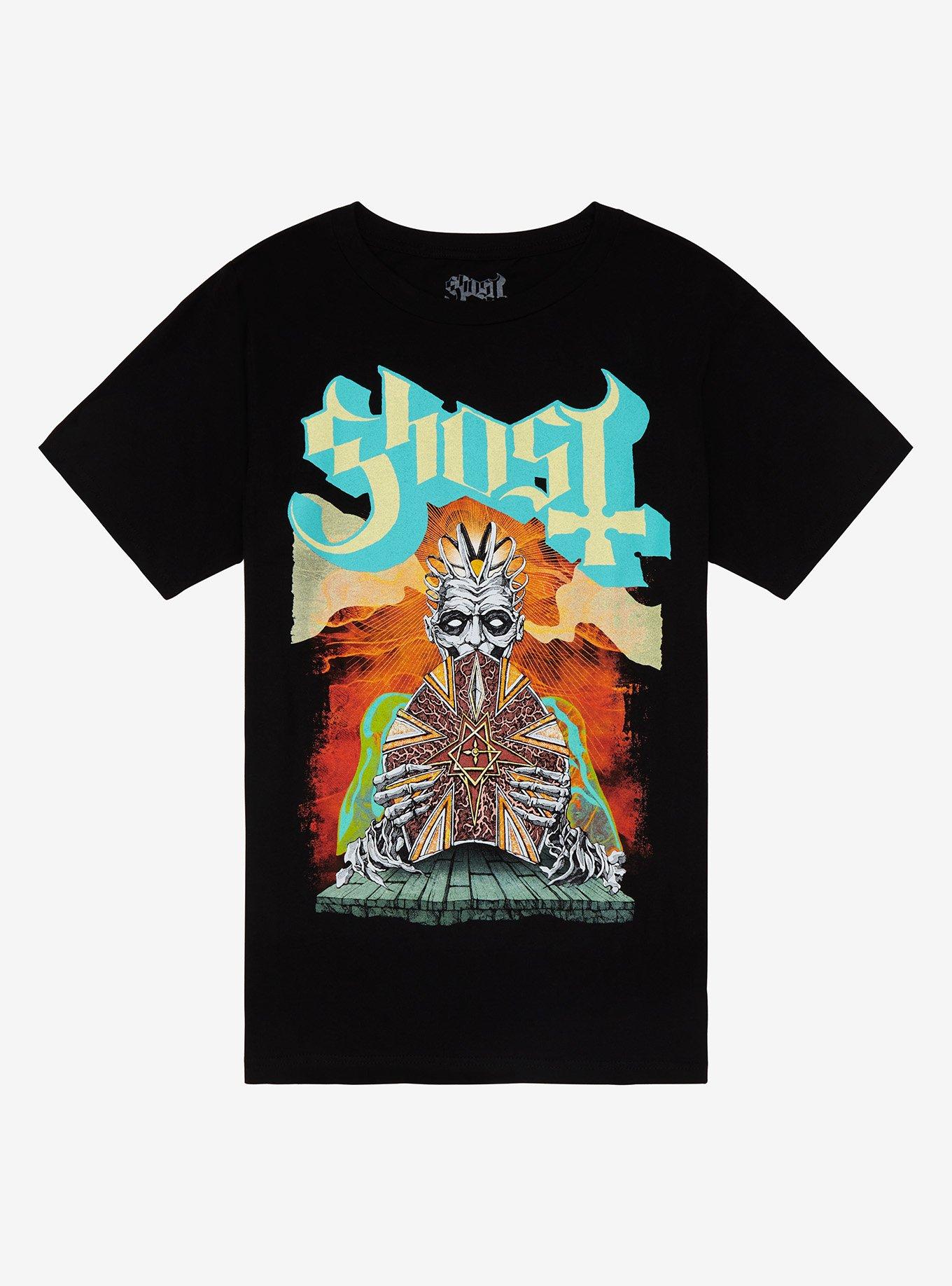 Ghost Seven Inches Of Satanic Panic T-Shirt, BLACK, hi-res