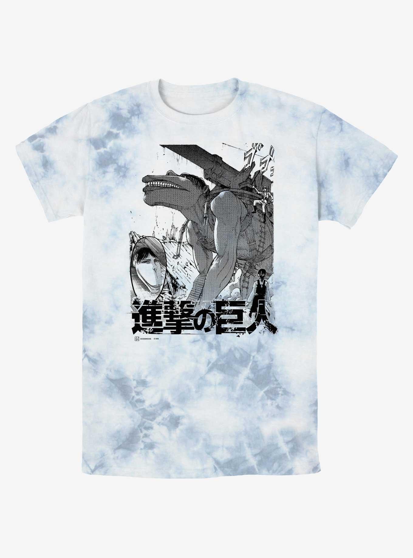 Attack On Titan Cart Titan Demolition Tie-Dye T-Shirt, , hi-res