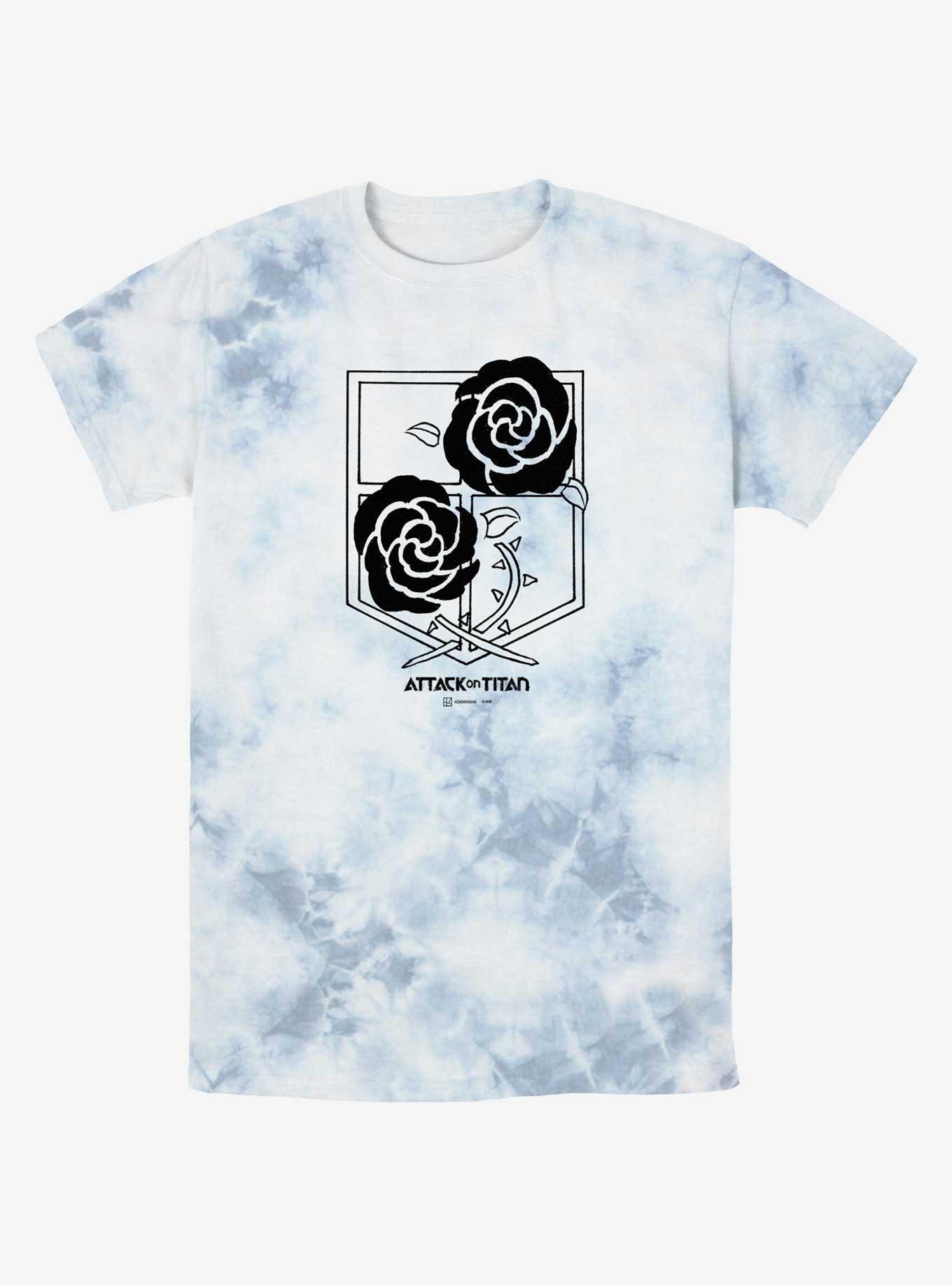 Attack On Titan Garrison Regiment Title Logo Tie-Dye T-Shirt