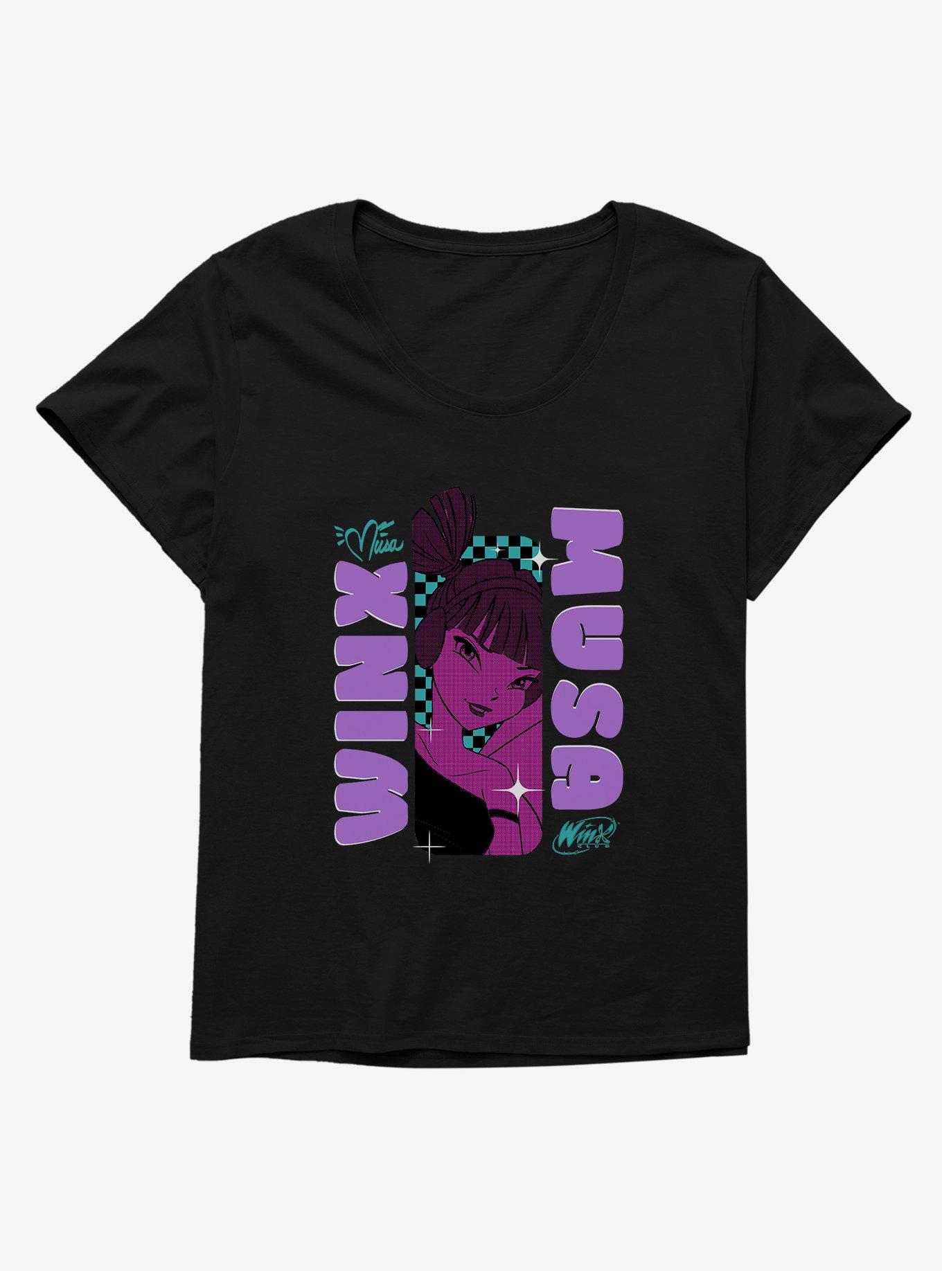 Winx Club Musa Womens T-Shirt Plus Size, BLACK, hi-res