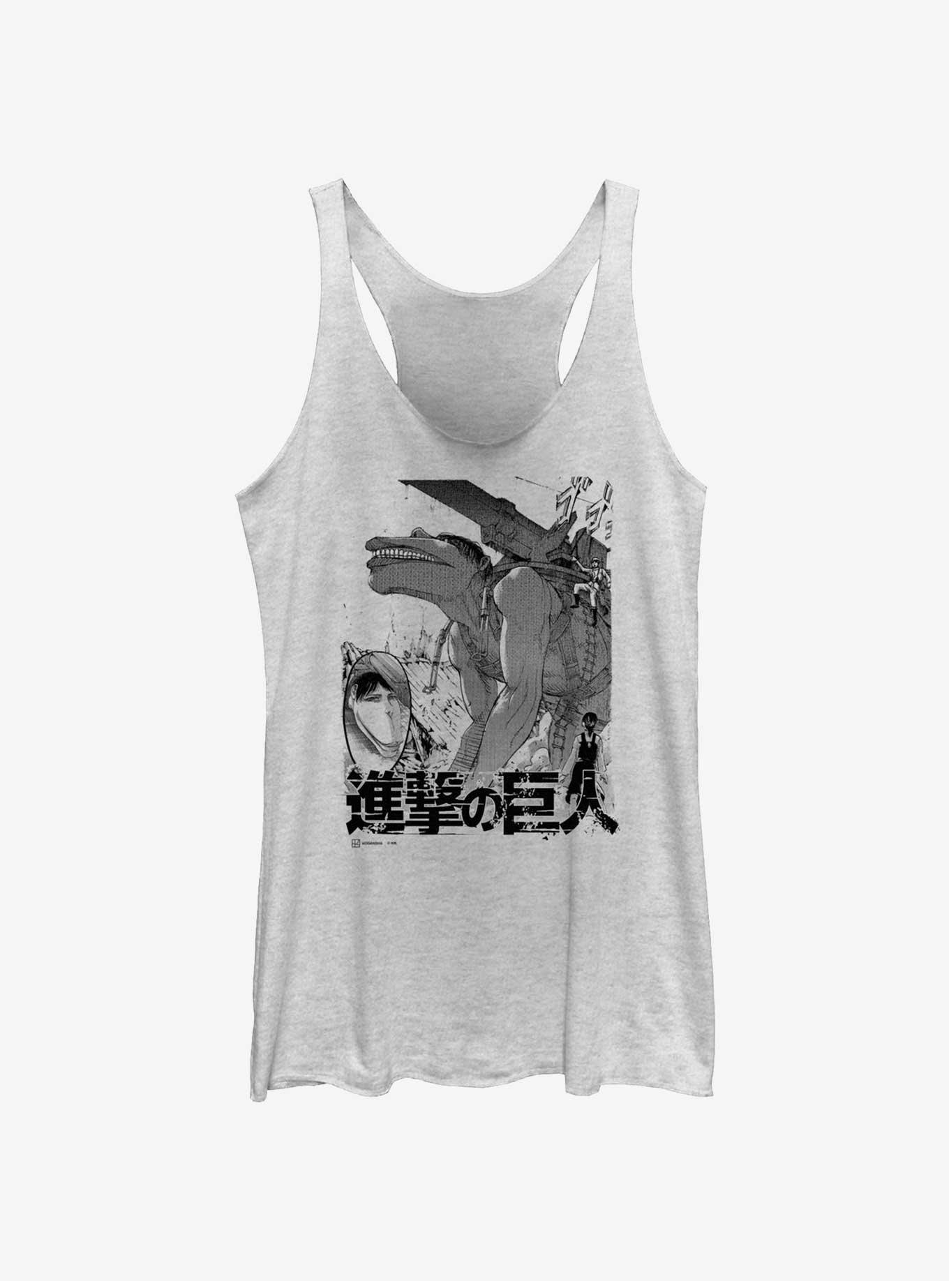 Attack On Titan Cart Titan Demolition Womens Tank Top