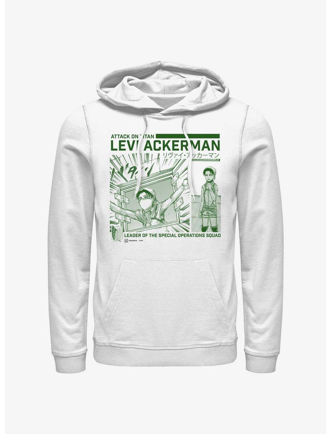Attack On Titan Special Operations Squad Levi Ackerman Hoodie, WHITE, hi-res