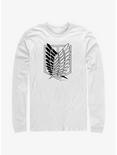 Attack On Titan Scout Regiment Long-Sleeve T-Shirt, WHITE, hi-res