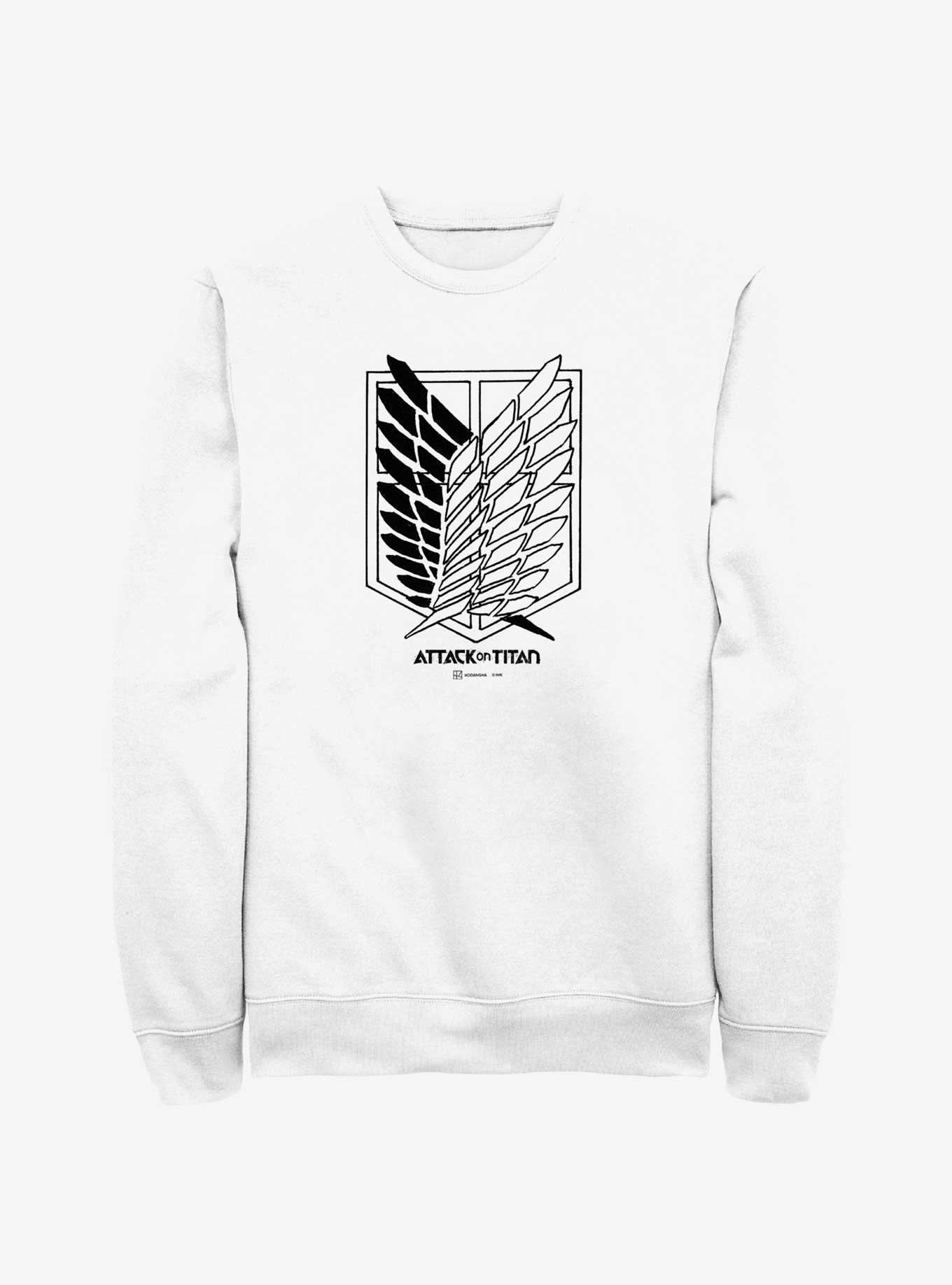 Attack On Titan Scout Regiment Title Logo Sweatshirt, , hi-res