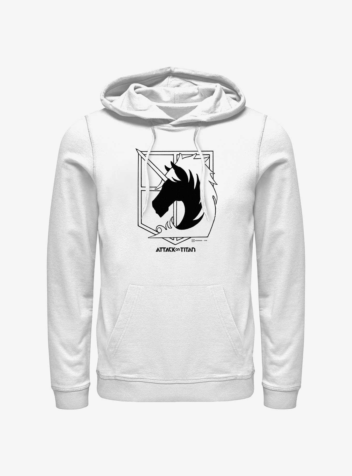 Attack On Titan Military Police Brigade Title Logo Hoodie, , hi-res